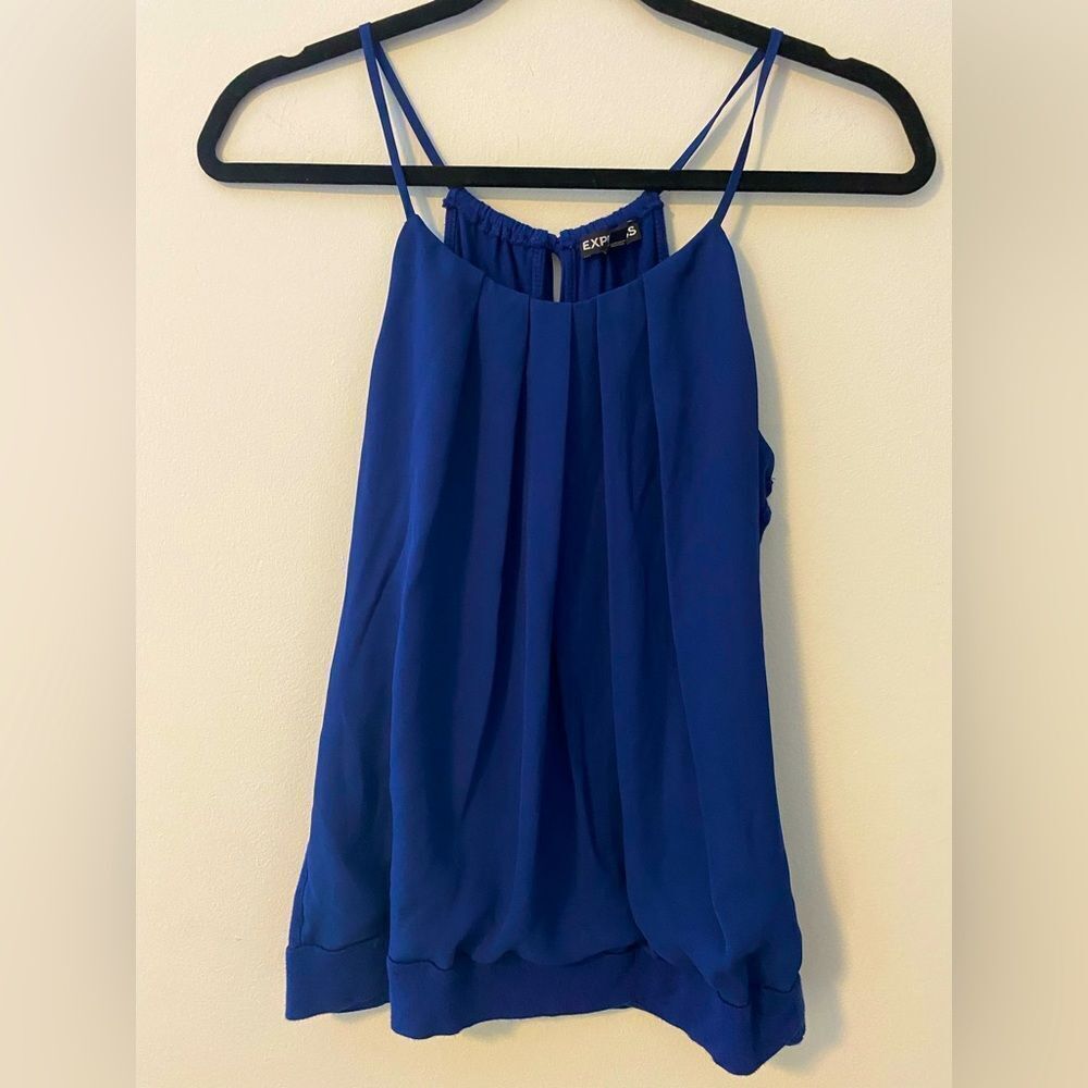 Express Blue Elegant Blouse for Any Occasion